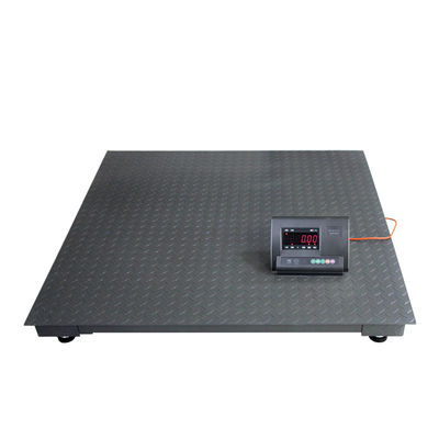 China High Strength Steel Digital Floor Scale , Custom Made Floor Weighing Scale supplier