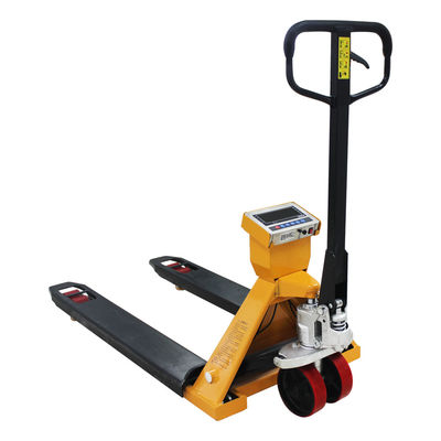 China 2T Hand Pallet Truck Scales Wear Resistant With Hydraulic Drum Lifter supplier