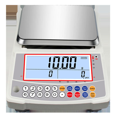 China Industrial Digital Coin Counting Weighing Scale 1kg - 3kg Capacity With Large LCD Display supplier