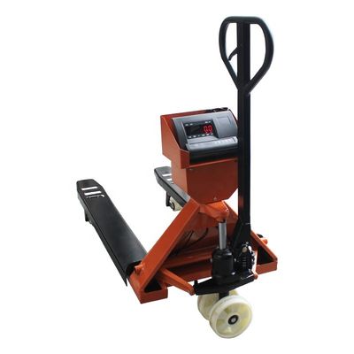 China 12E Indicator 1/2/3T Narrow Fork Pallet Jack Scale Hand Pallet Truck with Polyurethane wheel supplier