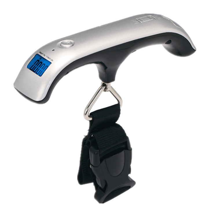 Hand Held Electronic Luggage Weighing Scale 0.01kg Accuracy With LCD