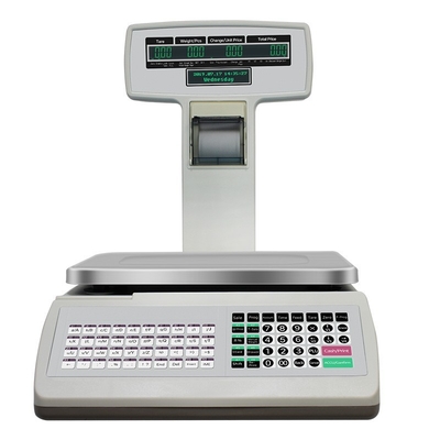 China High Accuracy Cash Register Scale 30kg Bill Ticket Receipt Printing Scale supplier