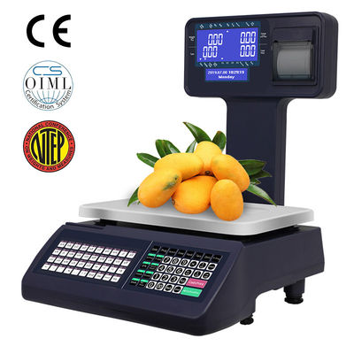 China Label Receipt Printing Scale POS System Cash Register For Convenient Store supplier