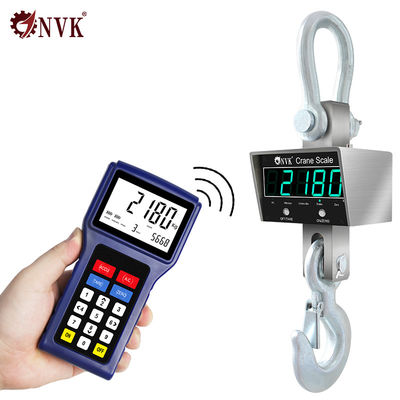 China 1/2/3/5/10T Industrial Remote Stainless Steel Crane Scale Hook hanging Weighing Scale supplier