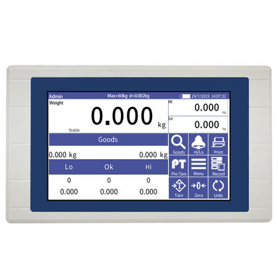 China Touch Screen Display Electronic Intelligent Weighing indicator for Platform/Floor Scales without Printer supplier