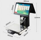 Dual Touch Screen Price Computing Label Printing Scale For Retail Store