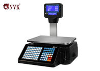 30kg Supermarket Electronic Barcode Label Printing Weighing Scales With RS232 Interface