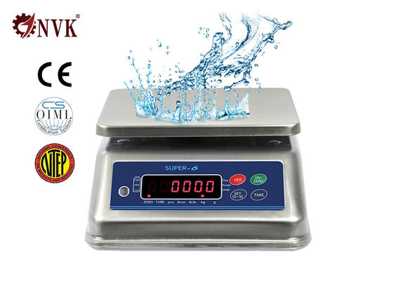 30kg Waterproof Stainless Steel Scale IP68 Weighing Scale For Seafood Market