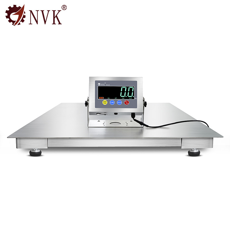 NVK SCS-NK-K5 Floor Scale Stainless Steel 1T 2T 3T 5T Digital Industrial Scale 1*1m 1.2*1.2m 1.5*1.5m