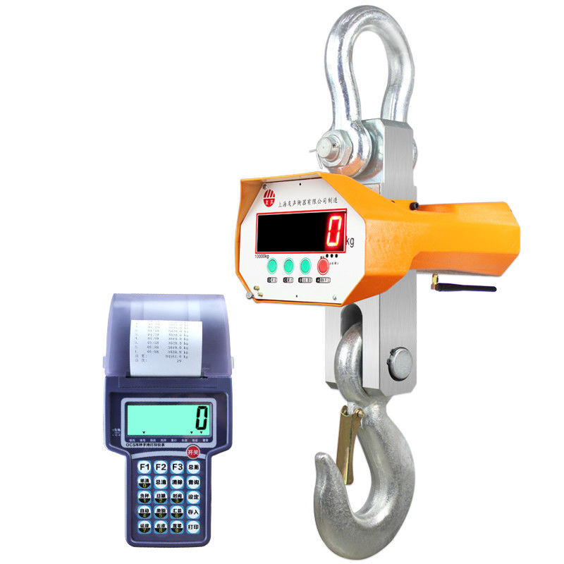 Heavy Duty Digital Crane Scale Integrated Sensor Design With Printer