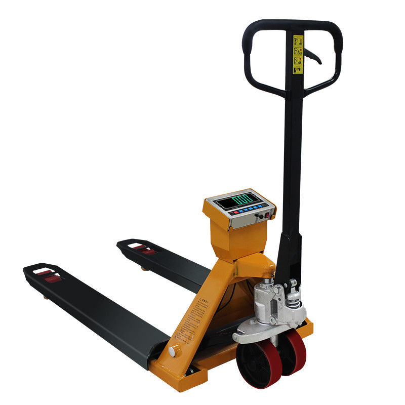 1/2/3 Ton Hand Pallet Truck Scales Forklift Truck Scale OIML With PU Wheel