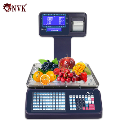 Label Receipt Printing Scale POS System Cash Register For Convenient Store